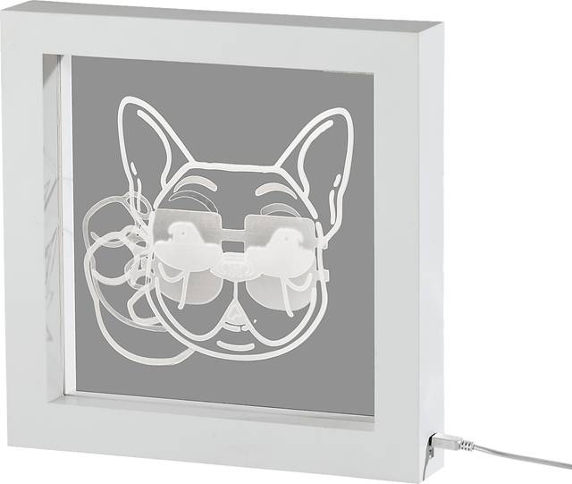 Kids Cool Dog White Table Lamp - Thumbnail - Image 1