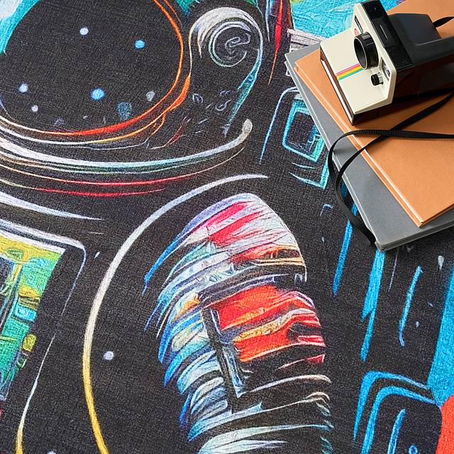 Kids Cosmo Playground Black 3'5 x 5' Rug - Thumbnail - Image 6