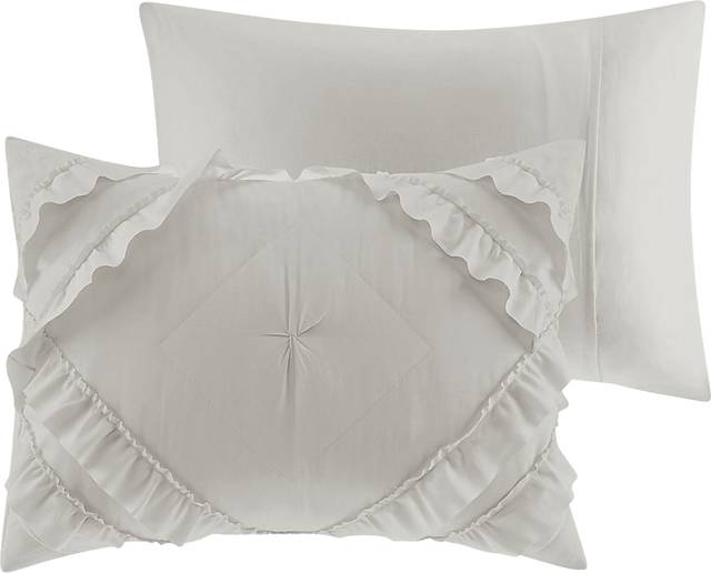 Kids Cottage Chic Gray 3 Pc Full/Queen Coverlet Set - Thumbnail - Image 2
