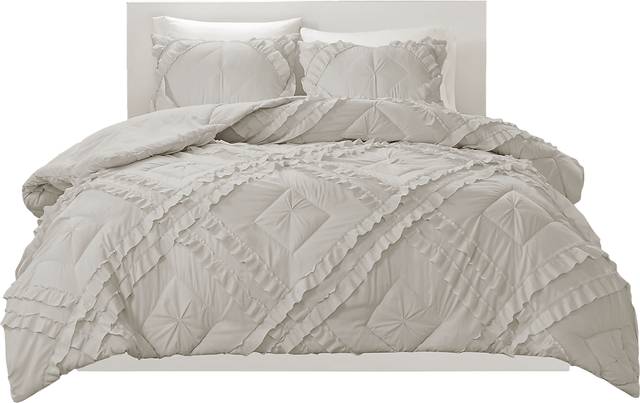Kids Cottage Chic Gray 3 Pc Full/Queen Coverlet Set - Thumbnail - Image 8