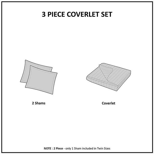 Kids Cottage Chic White 2 Pc Twin XL Coverlet Set - Thumbnail - Image 10