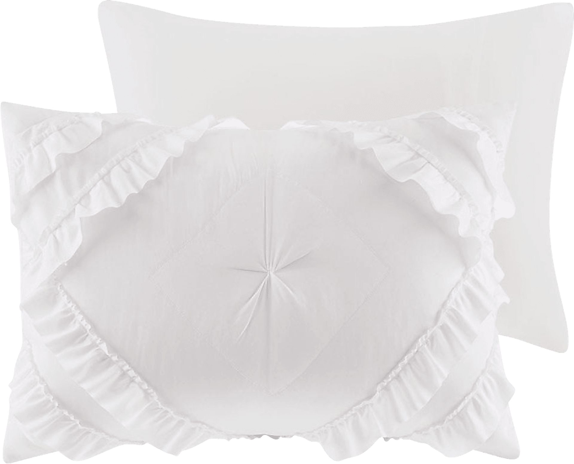 Kids Cottage Chic White 3 Pc Full/Queen Coverlet Set - Image 2