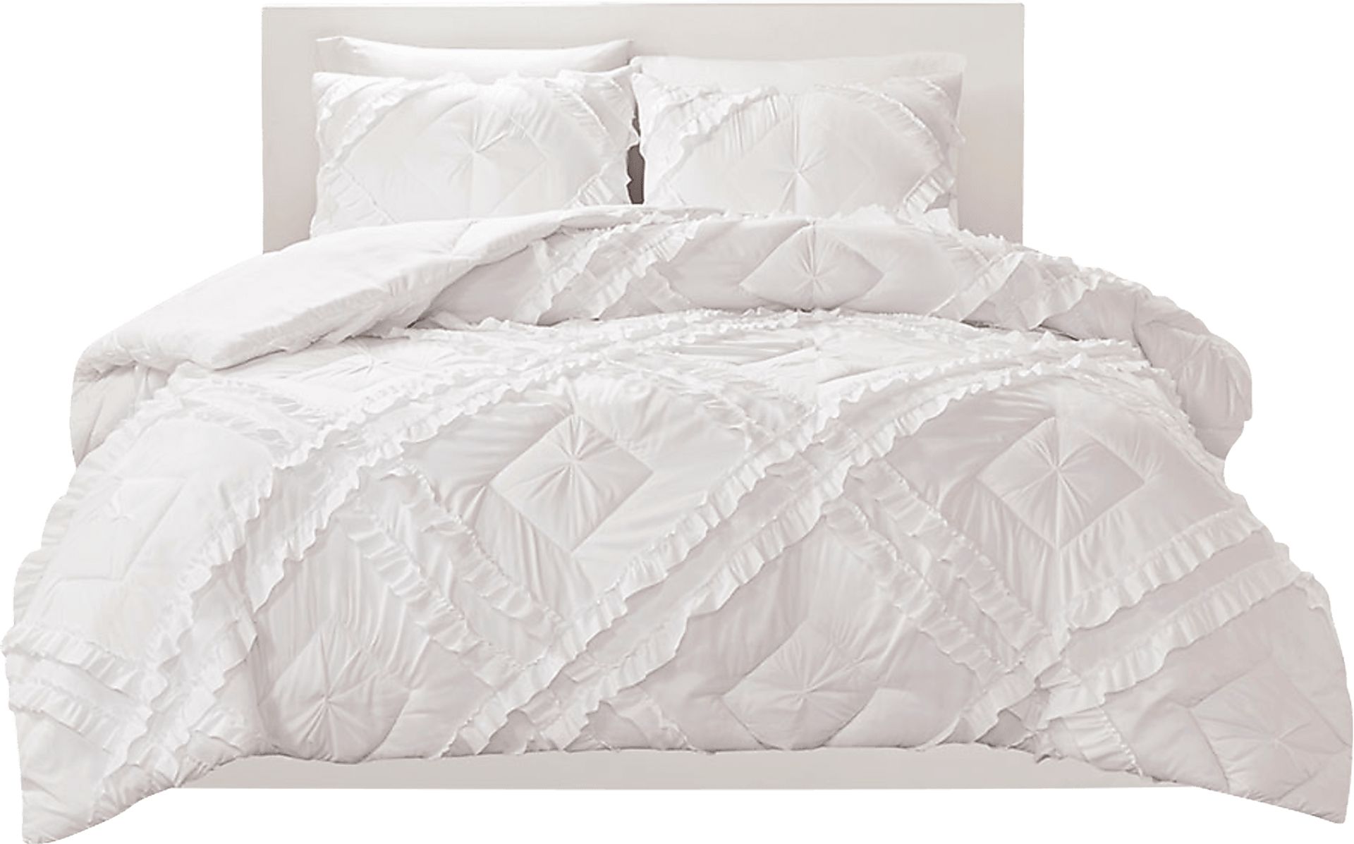 Kids Cottage Chic White 3 Pc Full/Queen Coverlet Set - Image 7