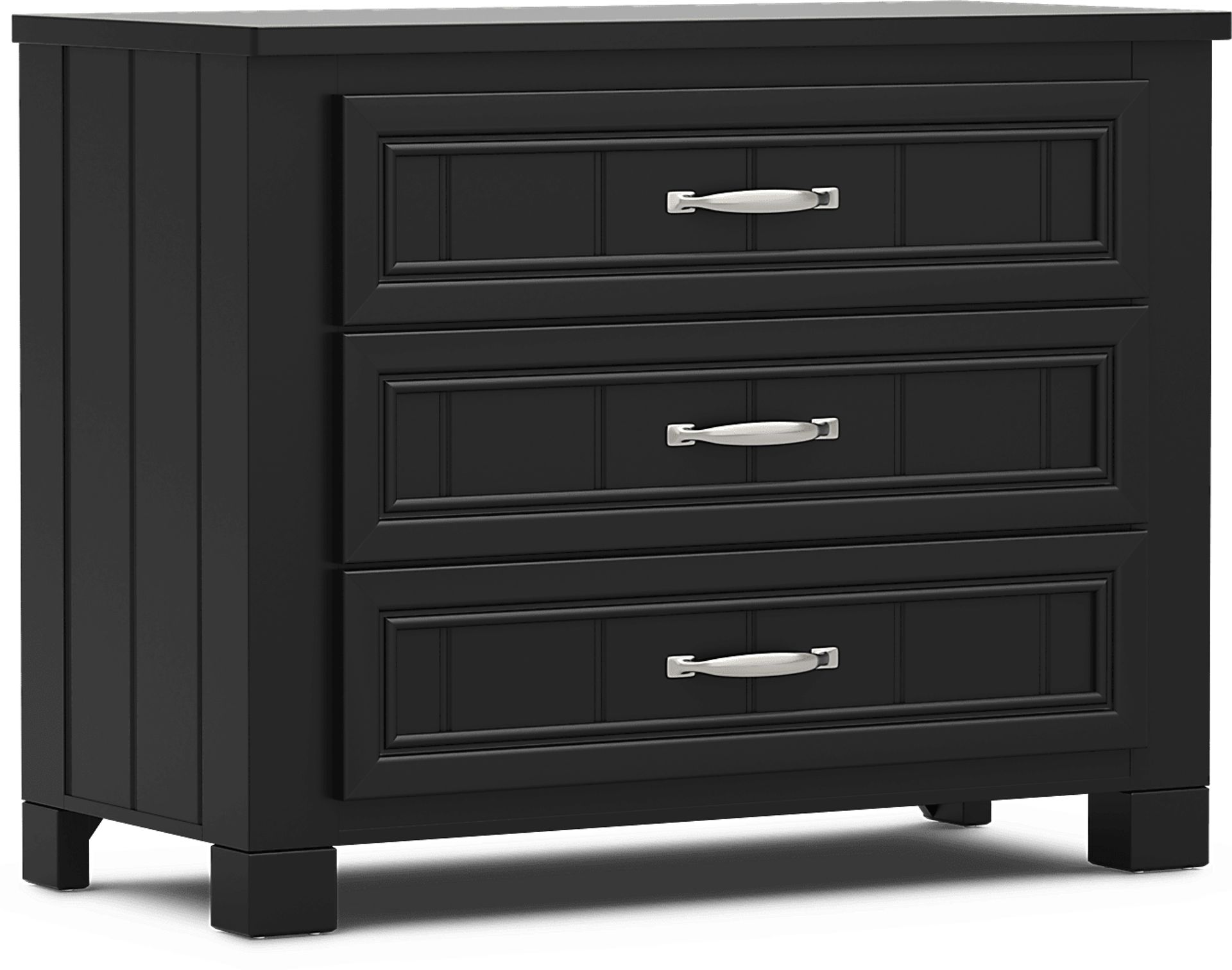 Kids Cottage Colors 2.0 Black 3-Drawer Chest - Image 2