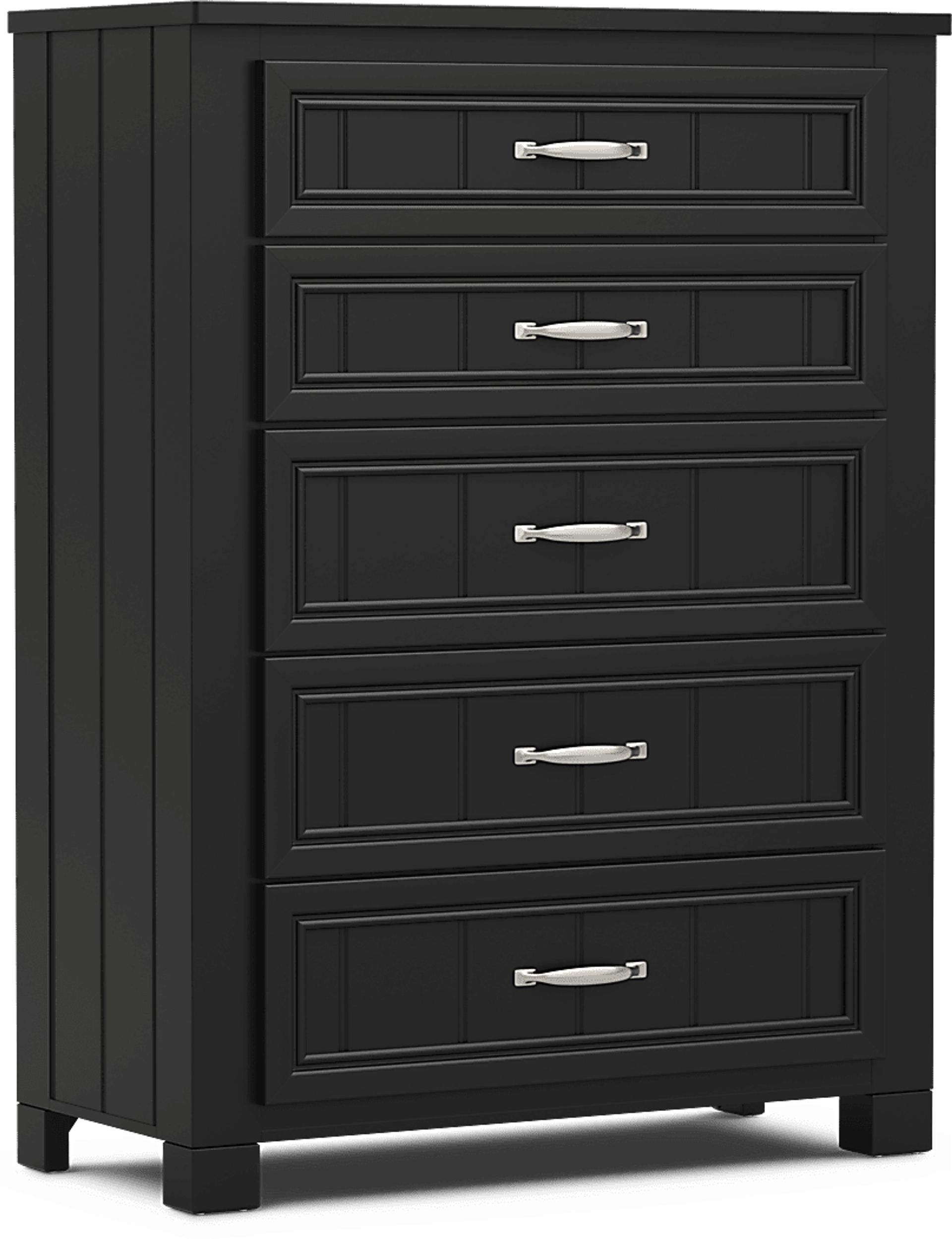Kids Cottage Colors 2.0 Black 5-Drawer Chest - Image 2