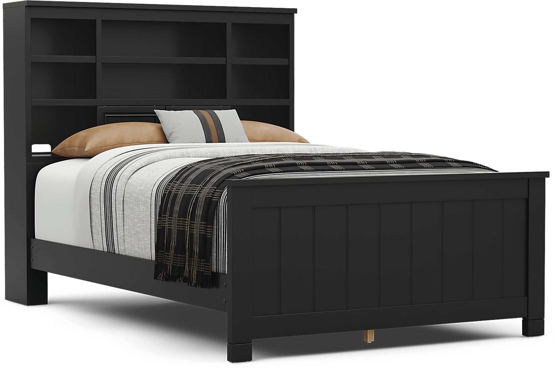 Kids Cottage Colors 2.0 Black Full Bookcase Bed - Image 2