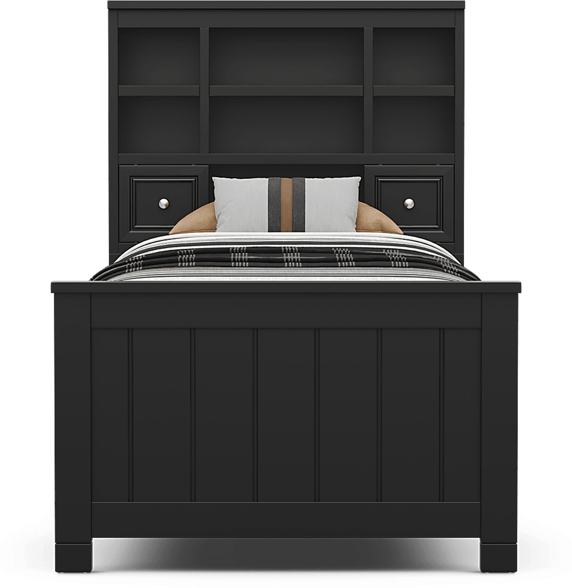 Kids Cottage Colors 2.0 Black Twin Bookcase Bed - Image 2