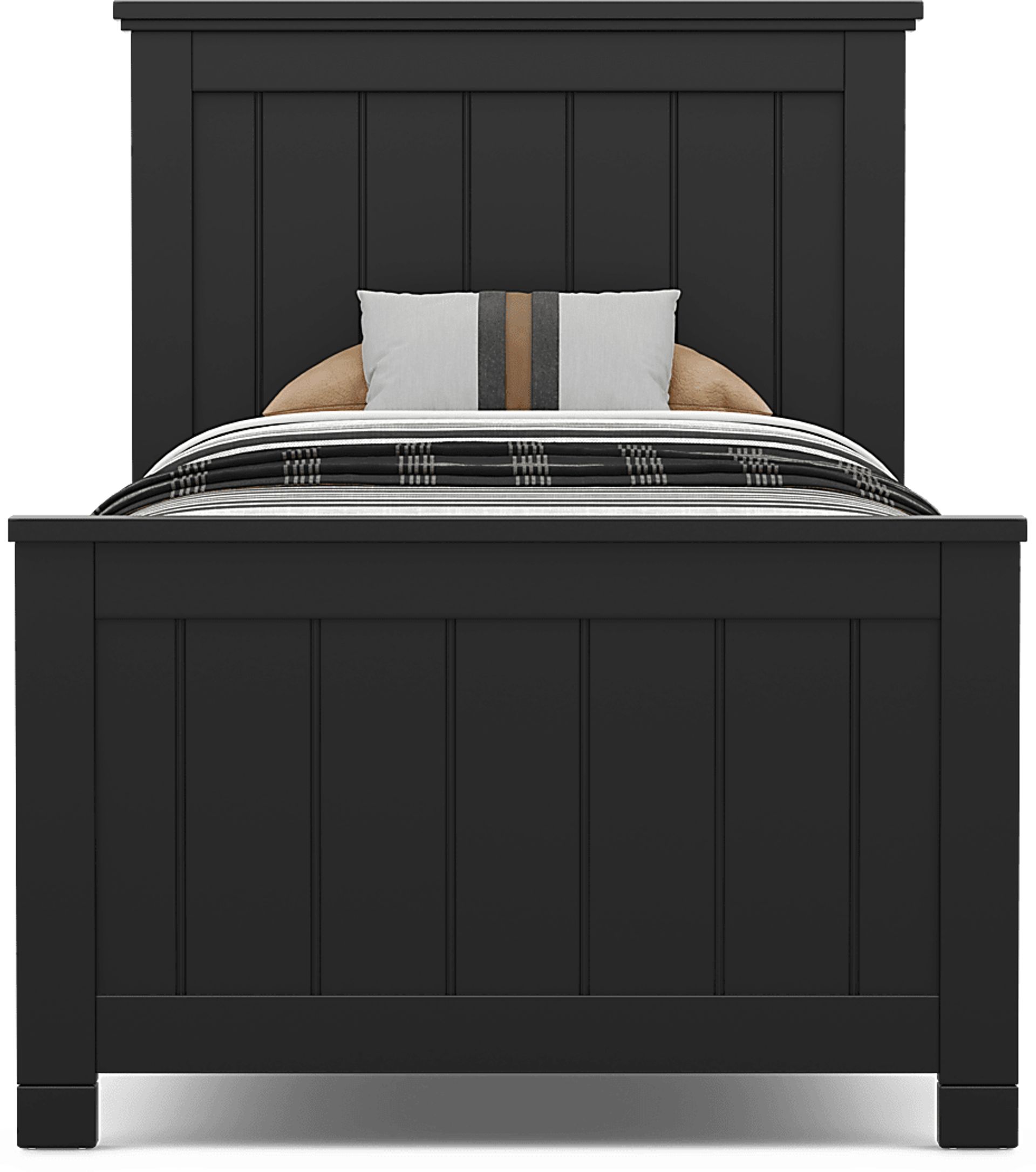 Kids Cottage Colors 2.0 Black Twin Panel Bed - Image 2