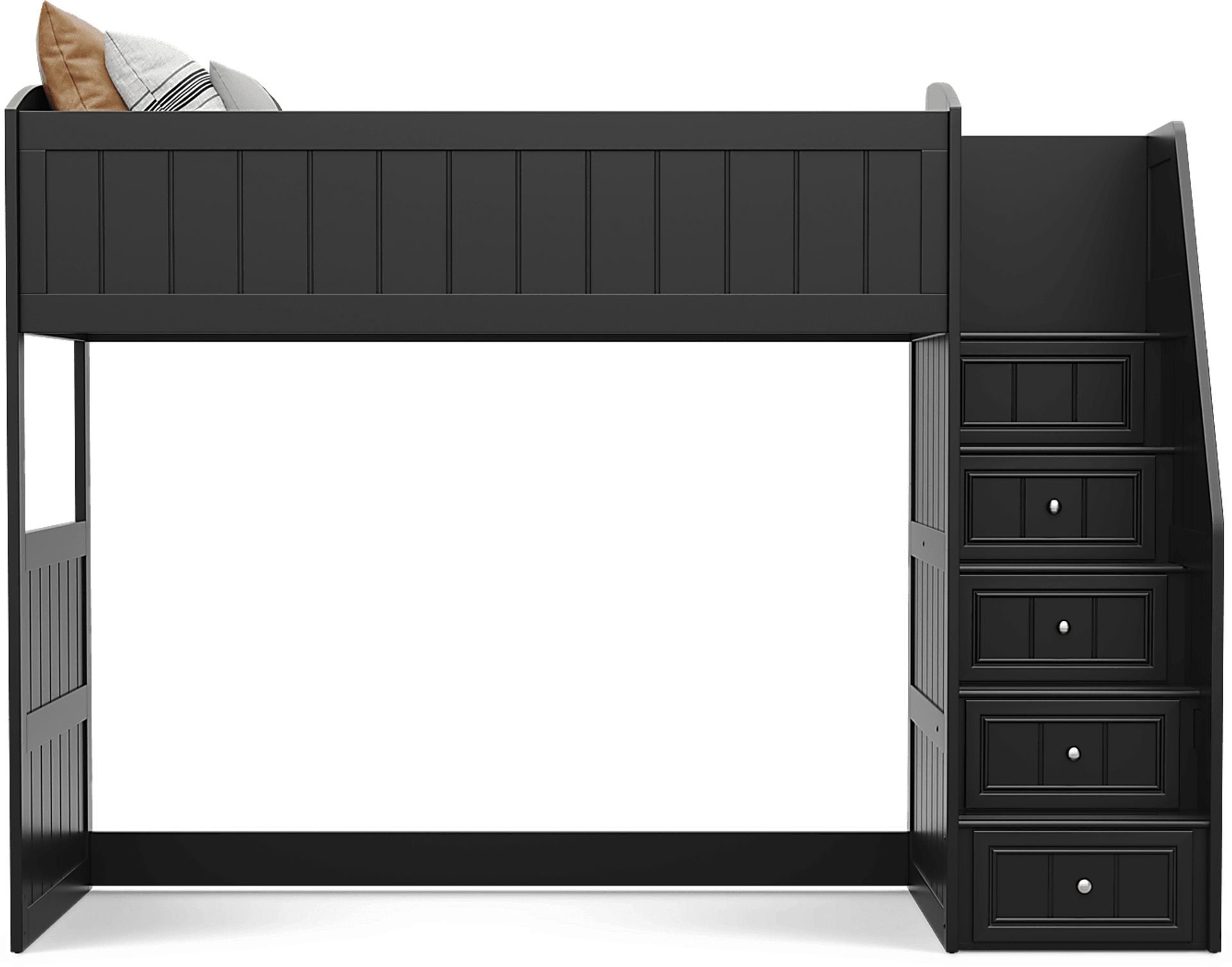 Kids Cottage Colors 2.0 Black Twin Step Loft - Image 2