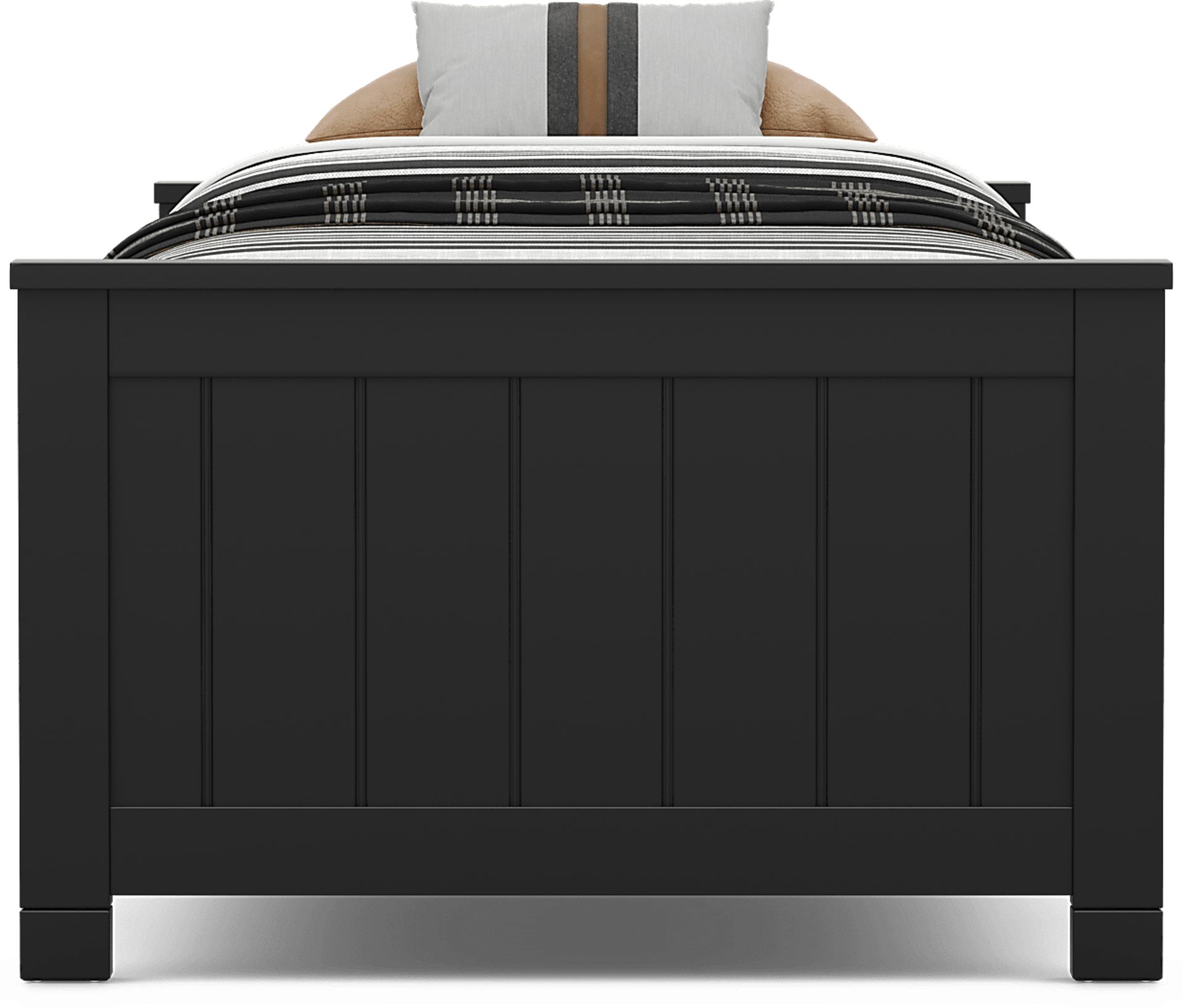 Kids Cottage Colors 2.0 Black Twin XL Low Profile Bed - Image 2