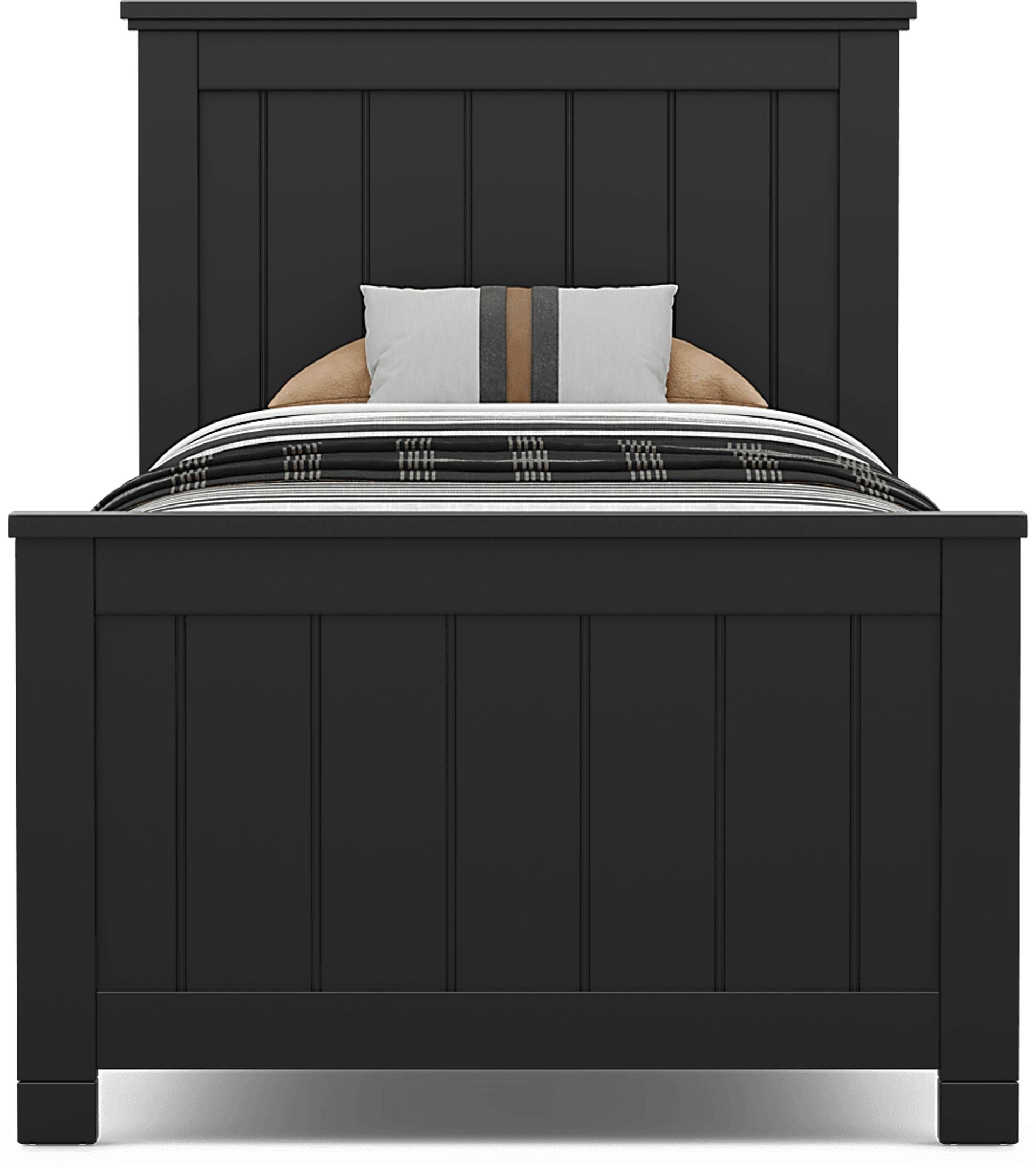 Kids Cottage Colors 2.0 Black Twin XL Panel Bed - Image 2