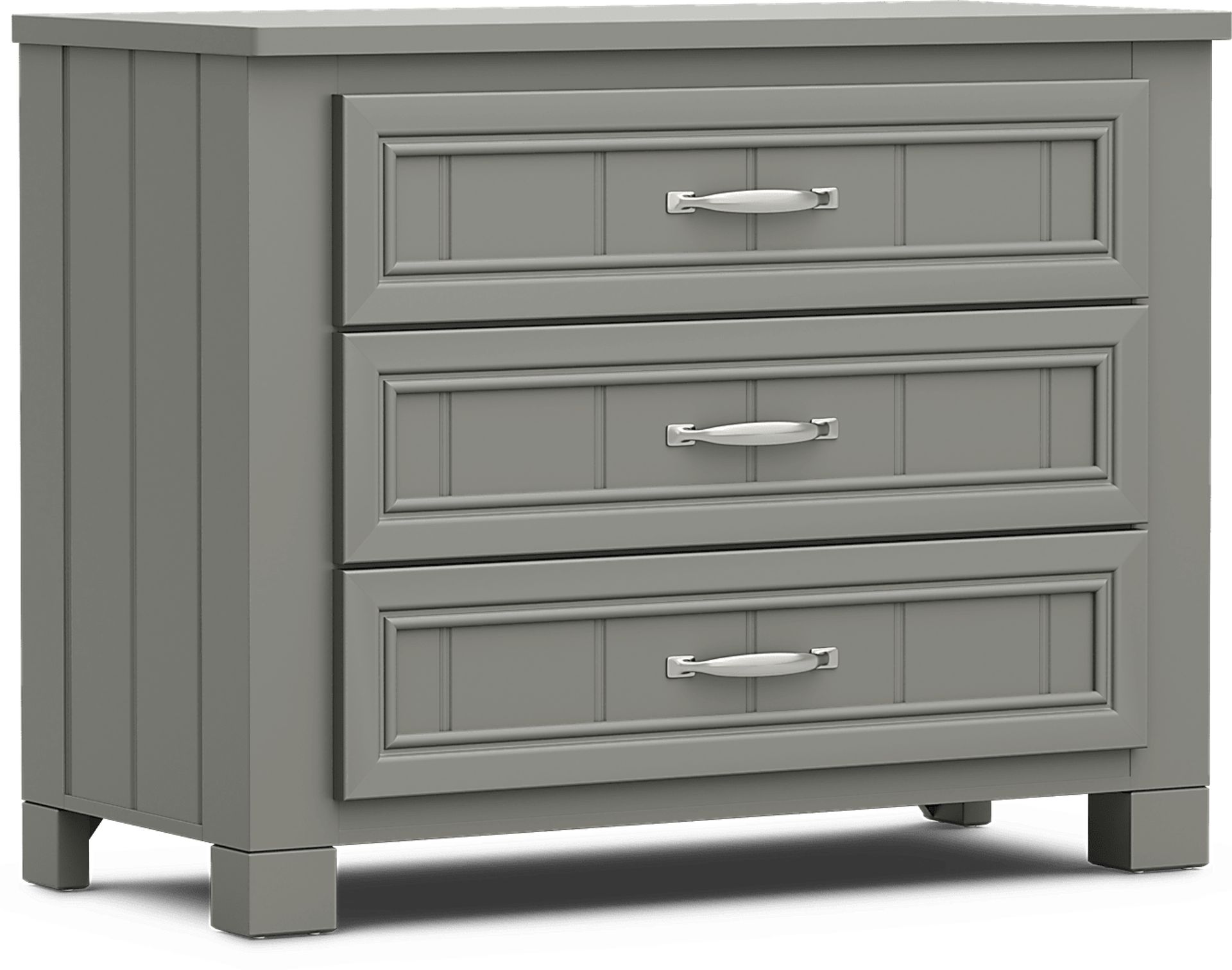 Kids Cottage Colors 2.0 Gray 3-Drawer Chest - Image 2