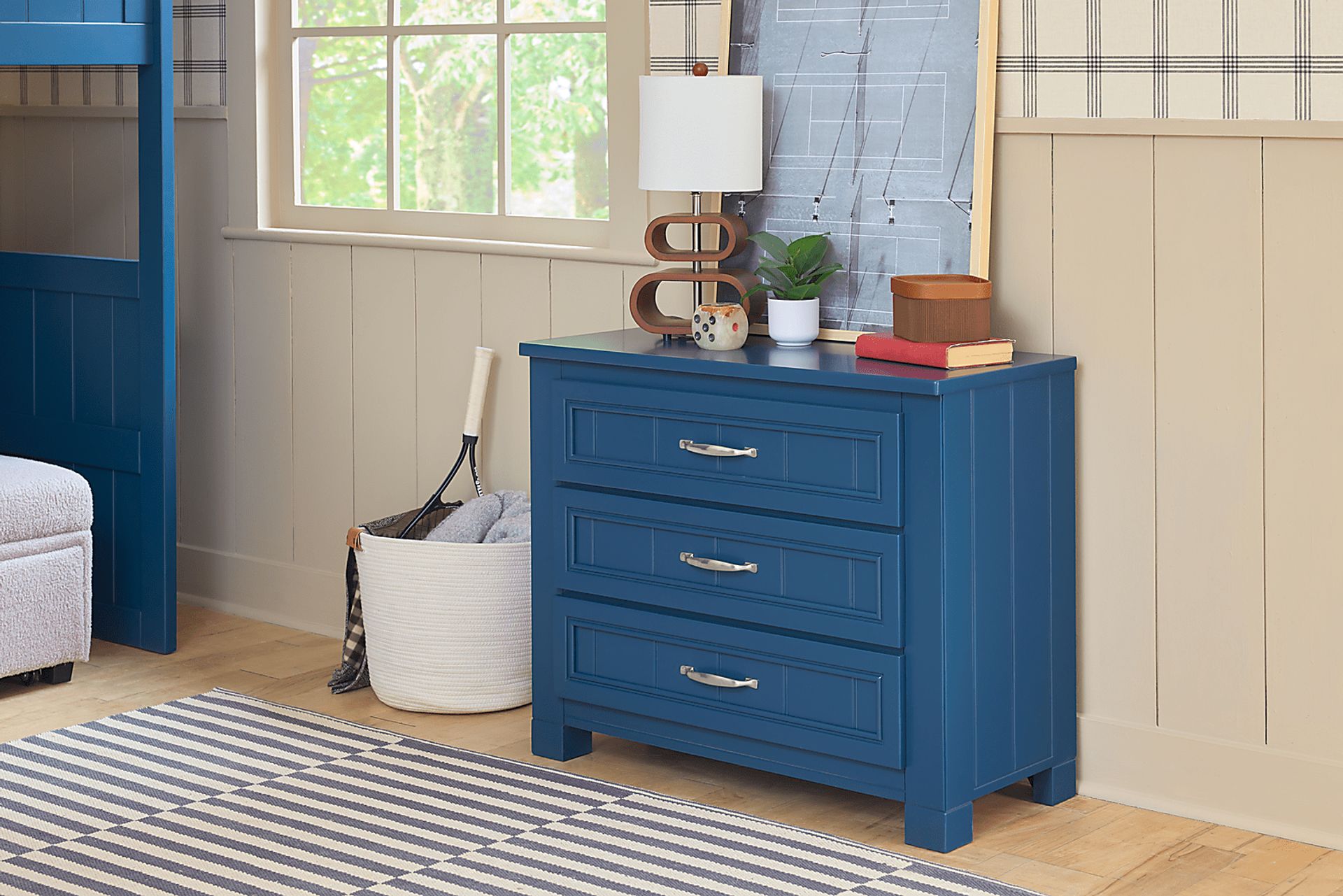 Kids Cottage Colors 2.0 Navy 3-Drawer Chest - Image 3