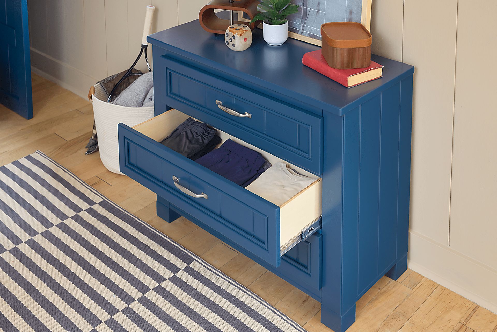 Kids Cottage Colors 2.0 Navy 3-Drawer Chest - Image 4