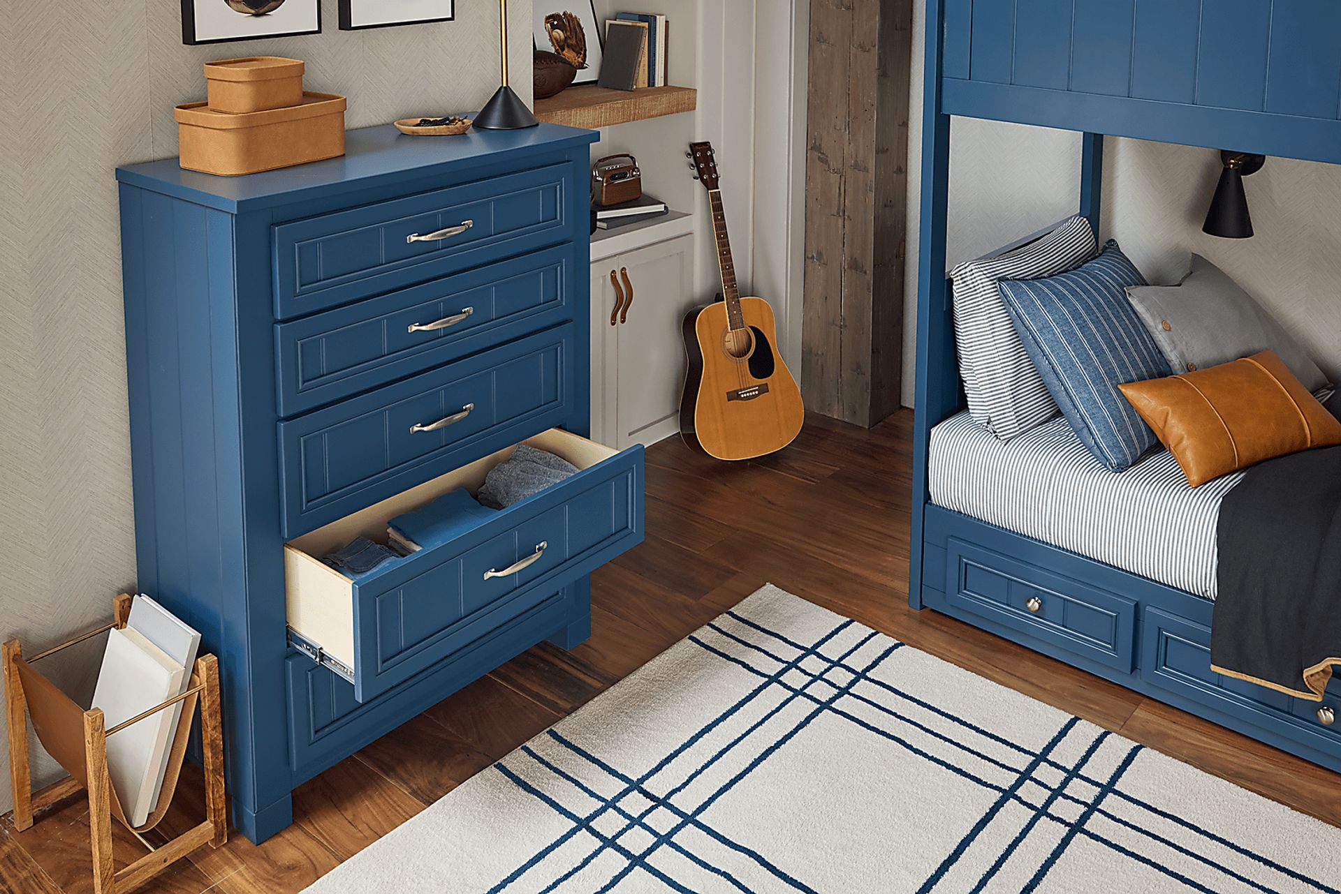 Kids Cottage Colors 2.0 Navy 5-Drawer Chest - Image 3