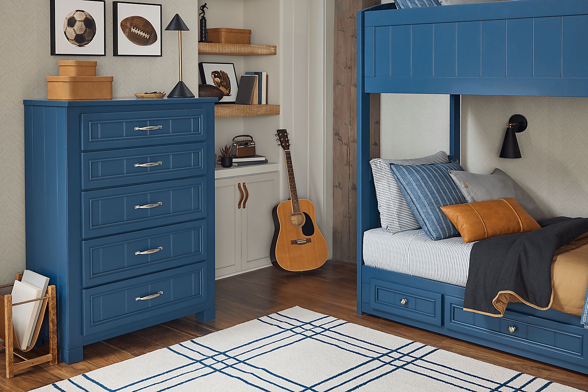 Kids Cottage Colors 2.0 Navy 5-Drawer Chest - Image 4