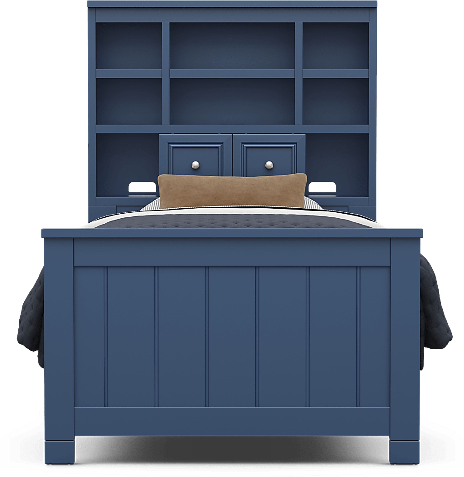 Kids Cottage Colors 2.0 Navy Twin Bookcase Bed - Image 3