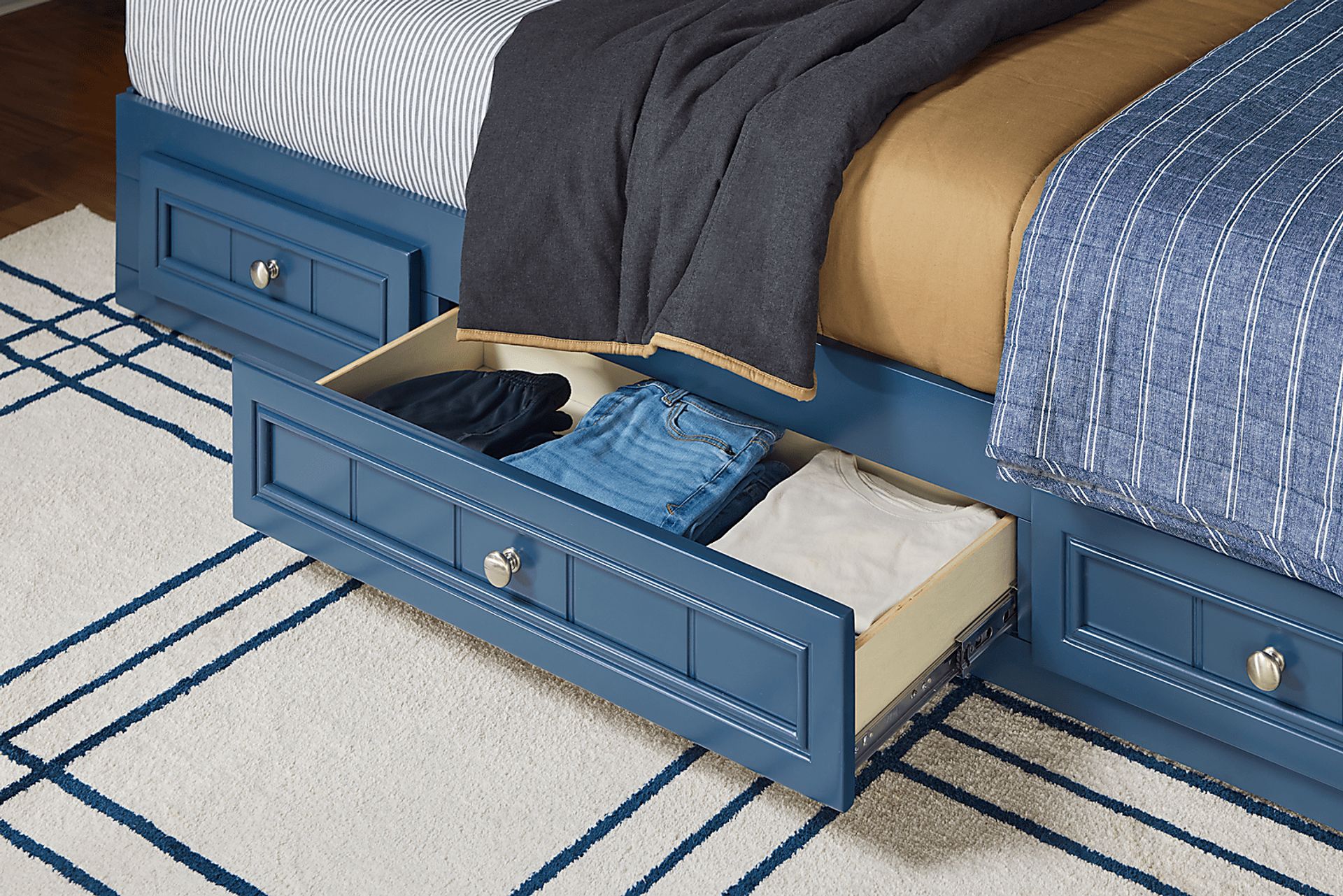 Kids Cottage Colors 2.0 Navy Twin/Twin Loft - Image 6