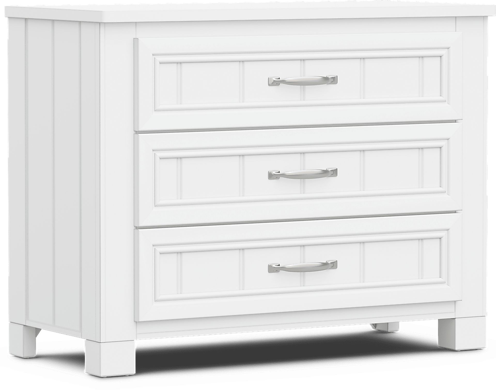 Kids Cottage Colors 2.0 White 3-Drawer Chest - Image 2