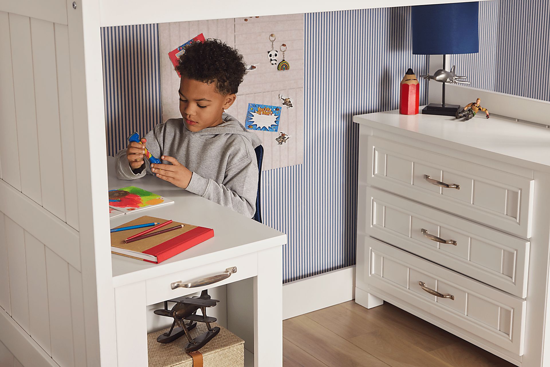 Kids Cottage Colors 2.0 White 3-Drawer Chest - Image 5