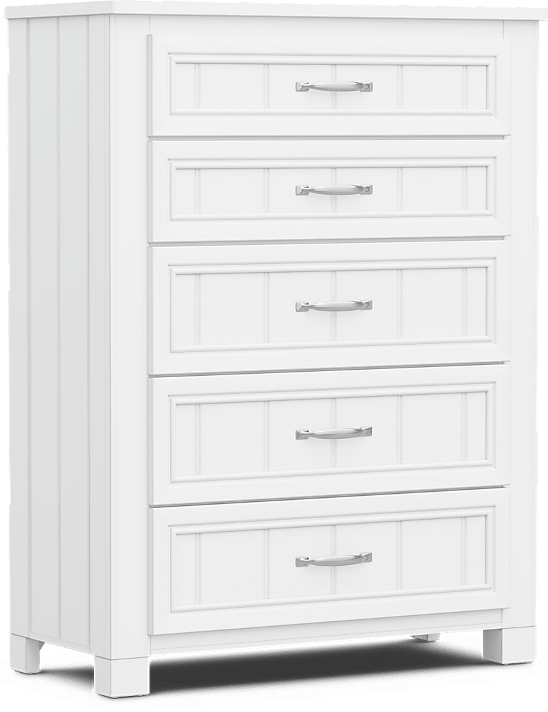 Kids Cottage Colors 2.0 White 5-Drawer Chest - Image 2