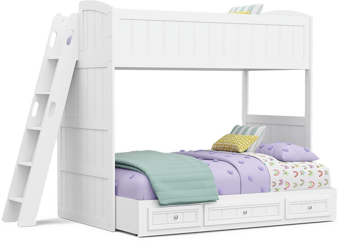 Kids Cottage Colors 2.0 White Twin/Full Loft