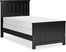Kids Cottage Colors Black 5 Pc Twin Panel Bedroom