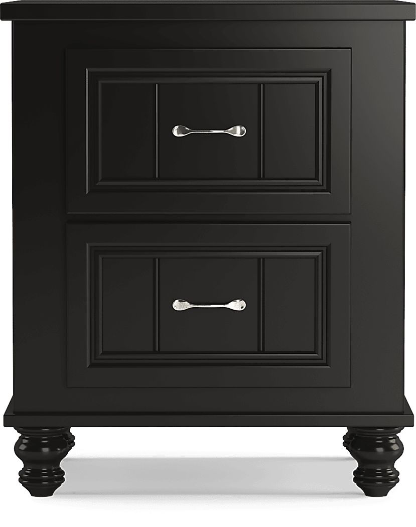 Kids Cottage Colors Black Nightstand