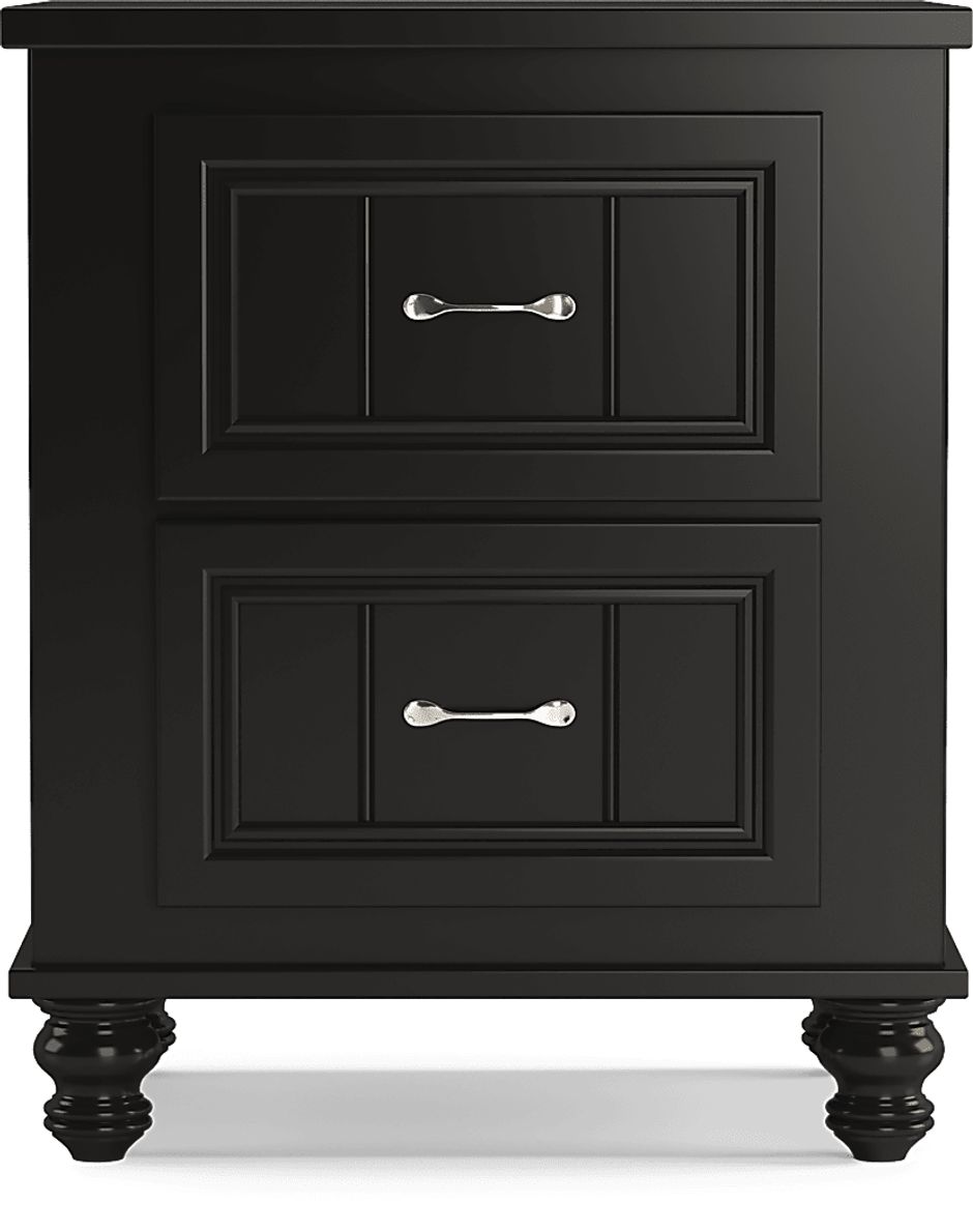Rooms to go black outlet nightstand