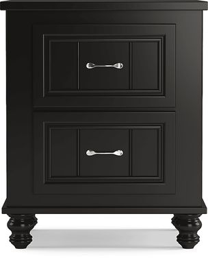 Kids Cottage Colors Black Nightstand