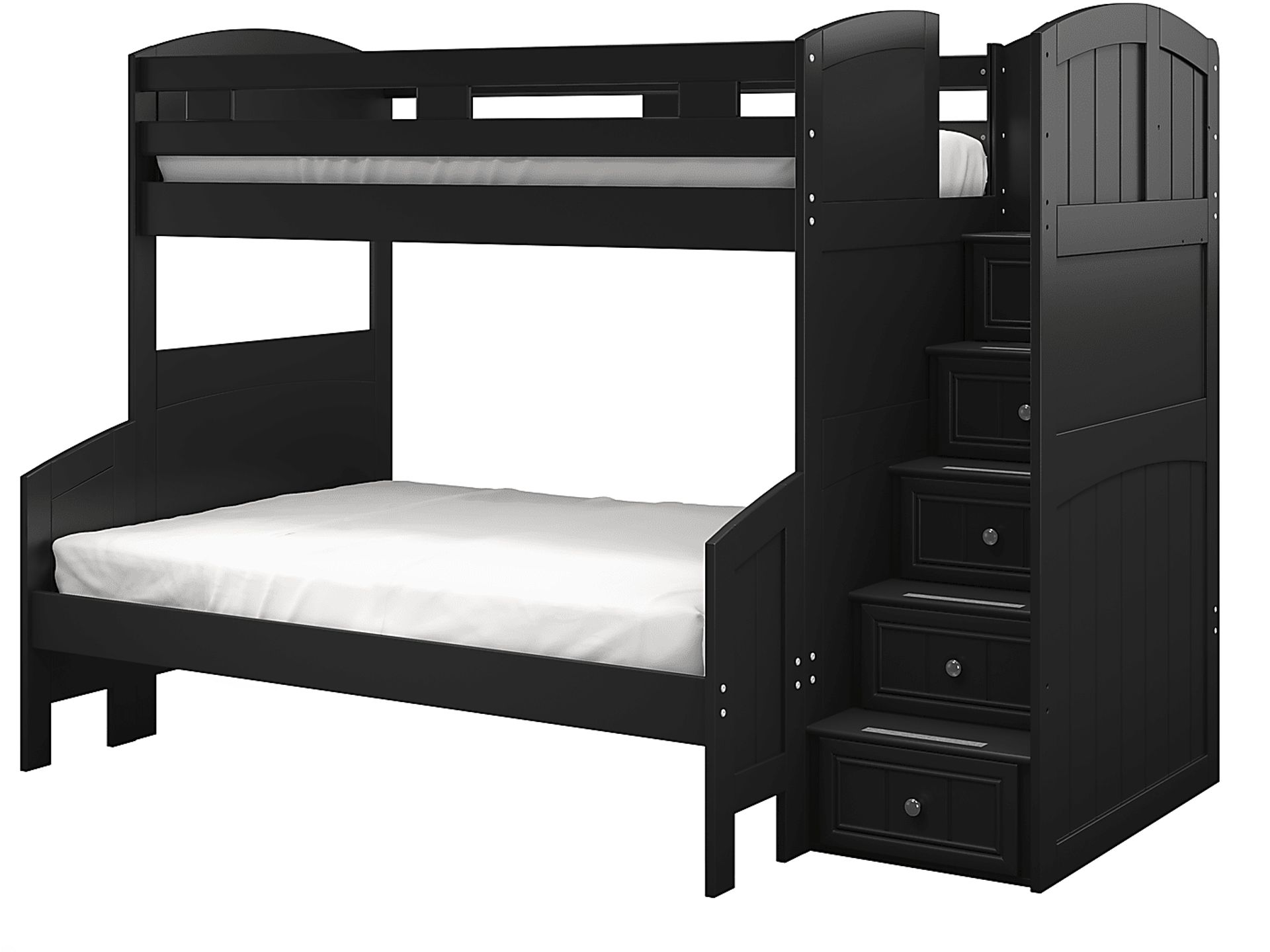 Kids Cottage Colors Black Twin/Full Step Bunk - Image 3