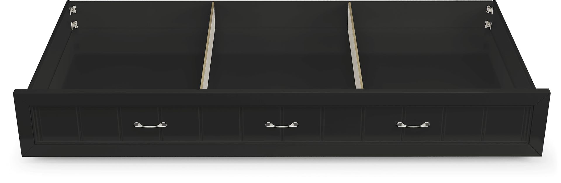 Kids Cottage Colors Black Twin Storage Trundle - Image 3