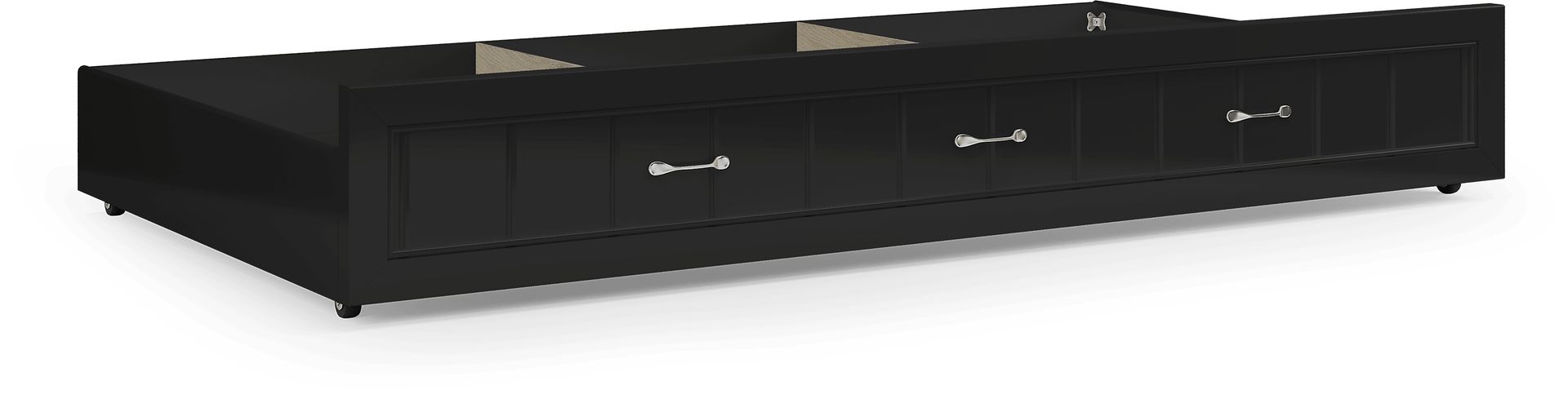 Kids Cottage Colors Black Twin Storage Trundle - Image 1