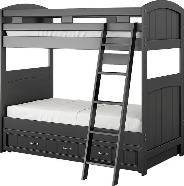 Kids Cottage Colors Black Twin/Twin Bunk Bed - Thumbnail - Image 3