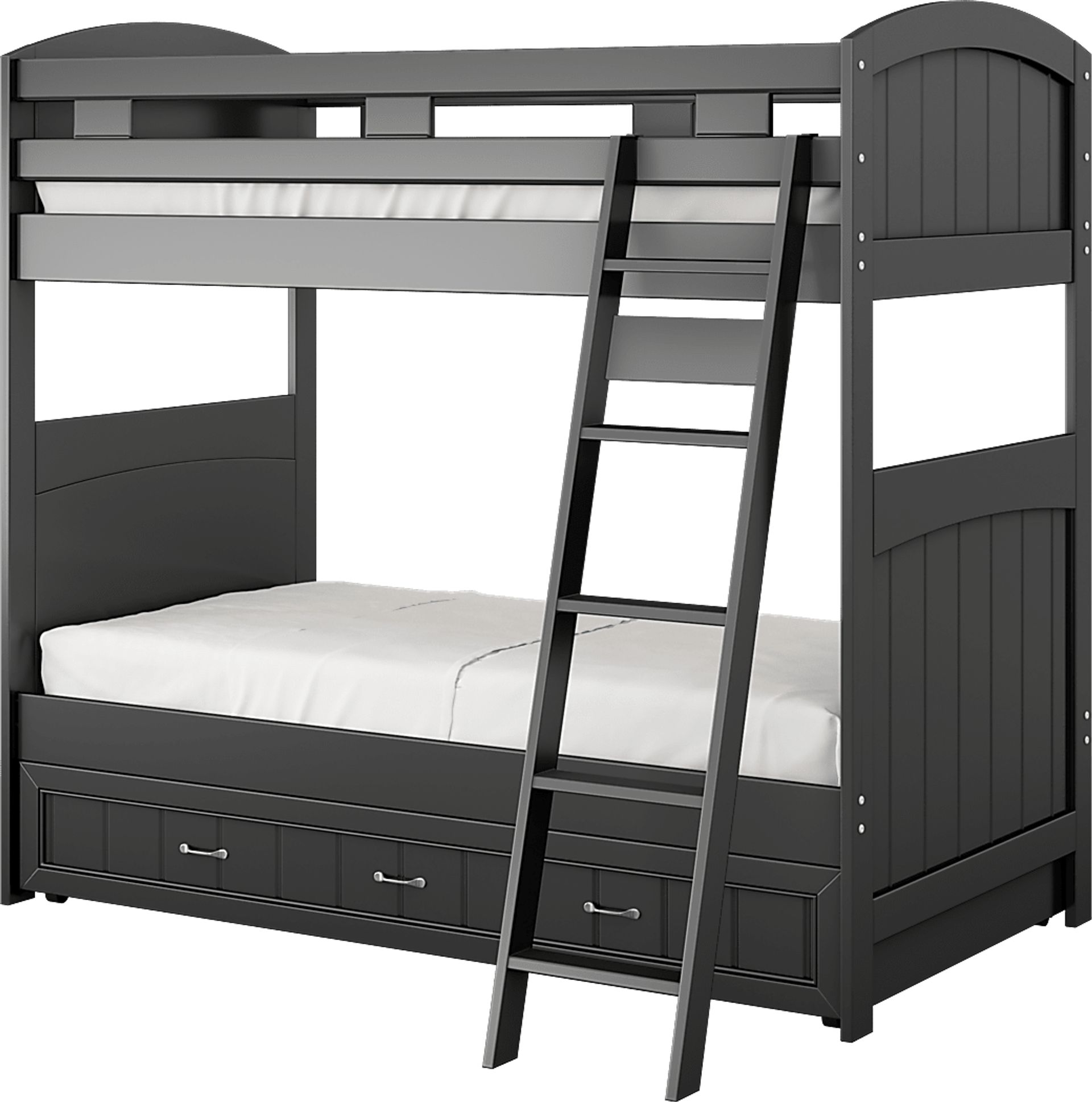 Kids Cottage Colors Black Twin/Twin Bunk Bed - Image 3