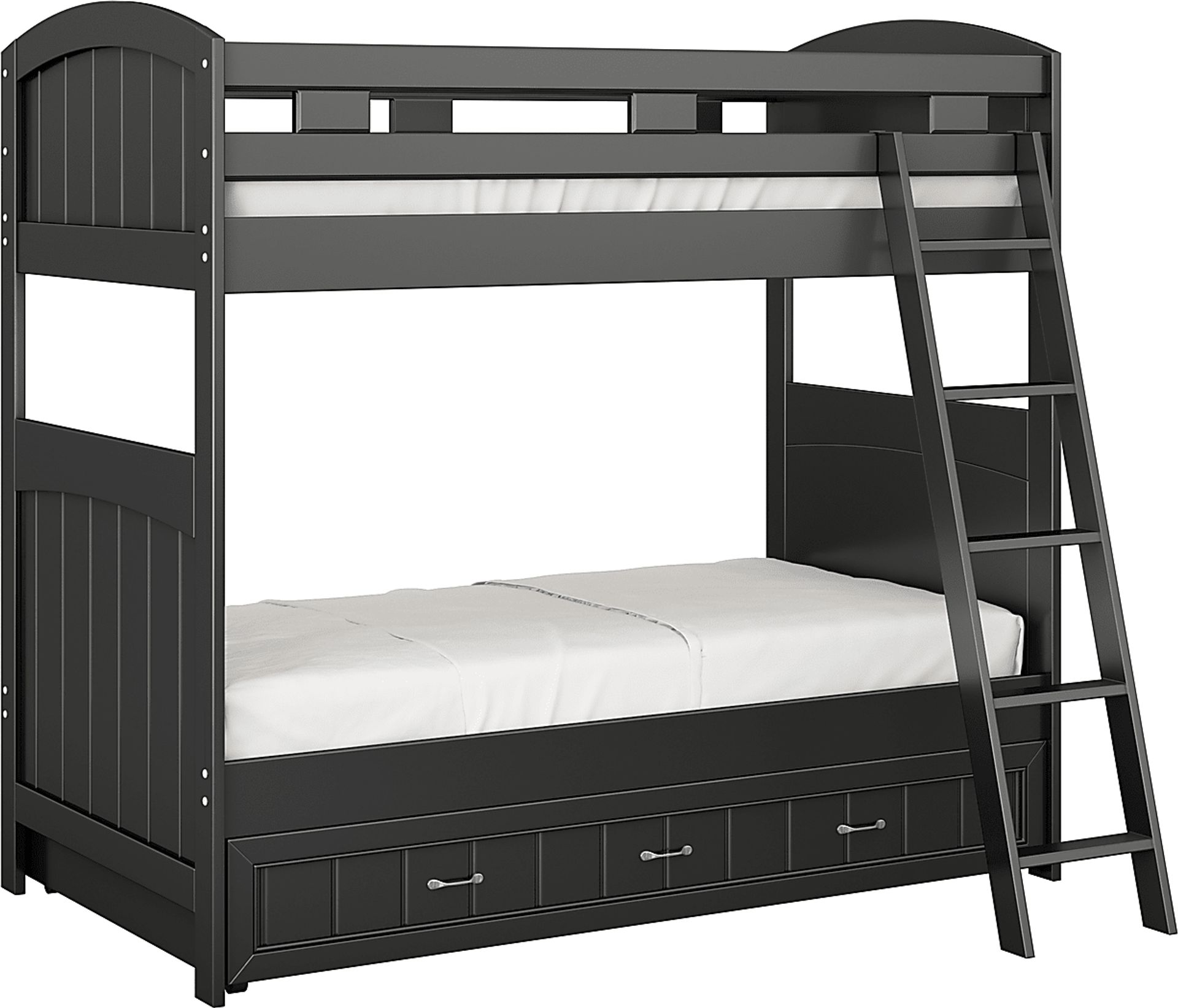 Kids Cottage Colors Black Twin/Twin Bunk Bed - Image 1