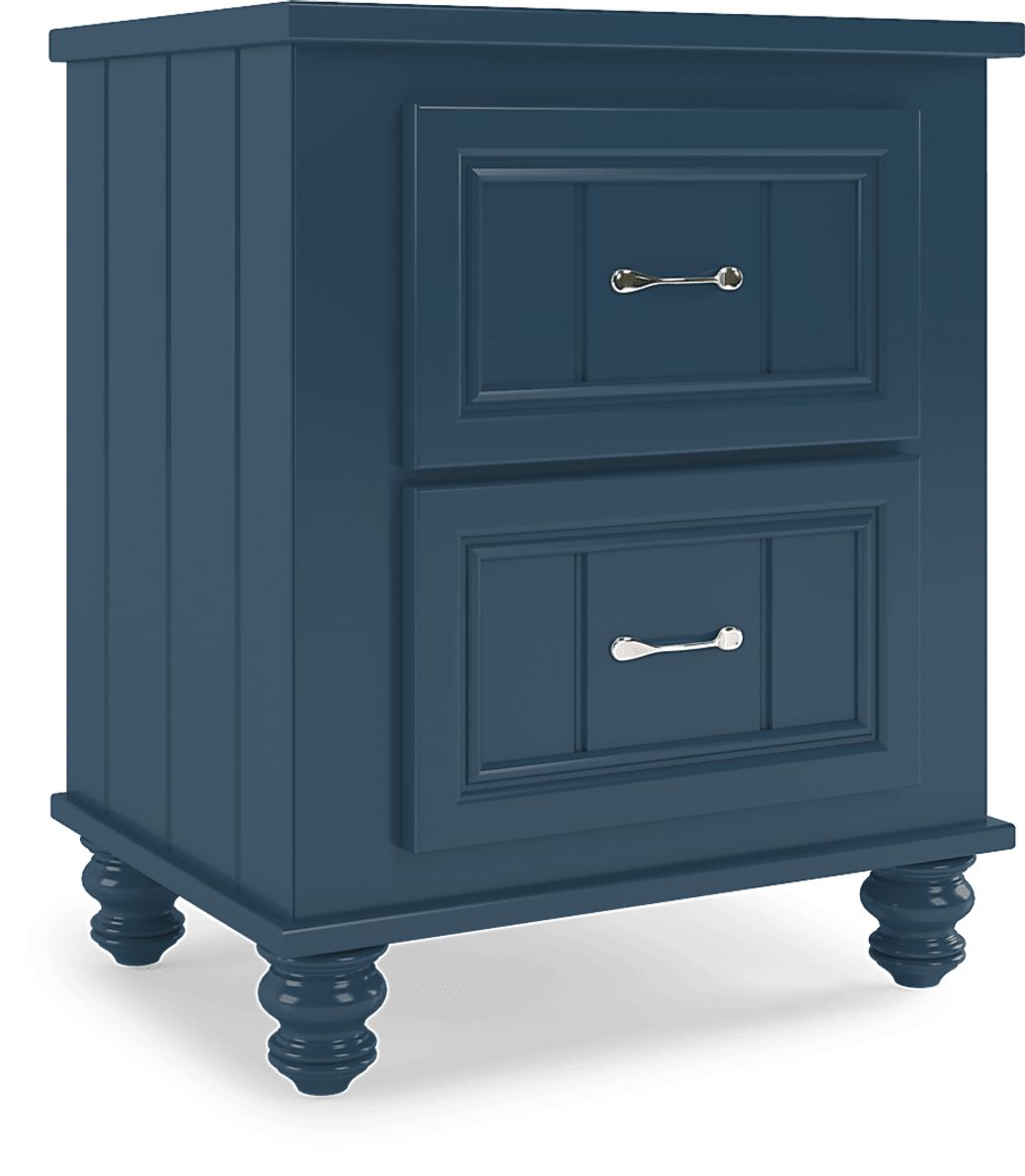 Kids Cottage Colors Navy Nightstand