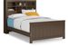 Kids Cottage Colors Chocolate 5 Pc Full Bookcase Bedroom