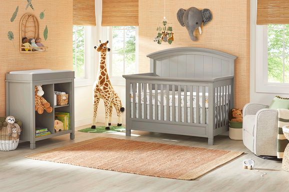 Kids Cottage Colors Gray 2 Pc Nursery