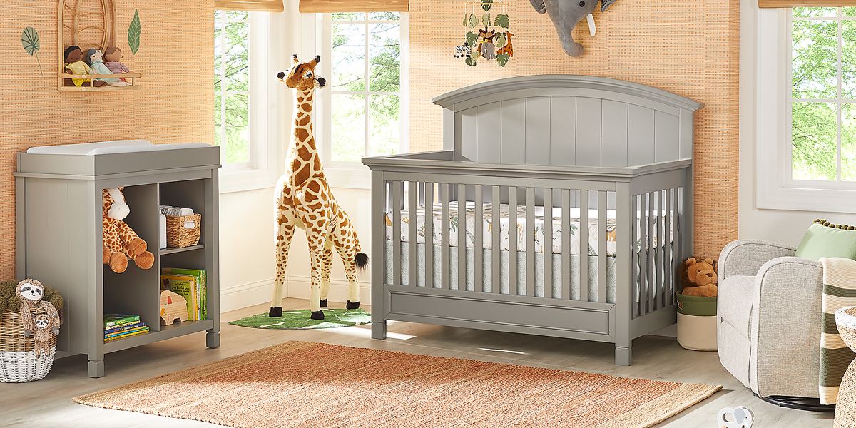 Cottage gray crib clearance