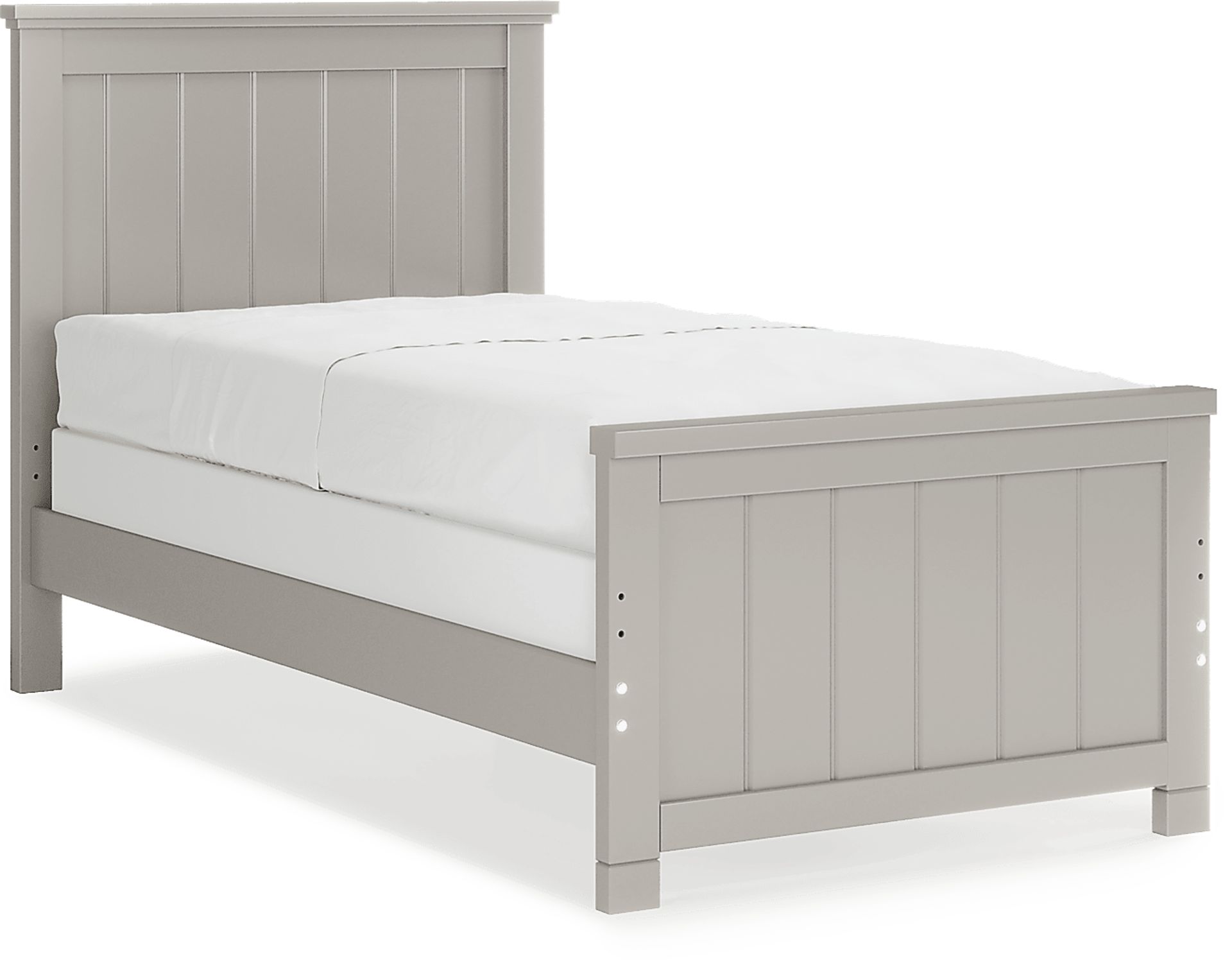 Kids Cottage Colors Gray Twin Panel Bed - Image 3