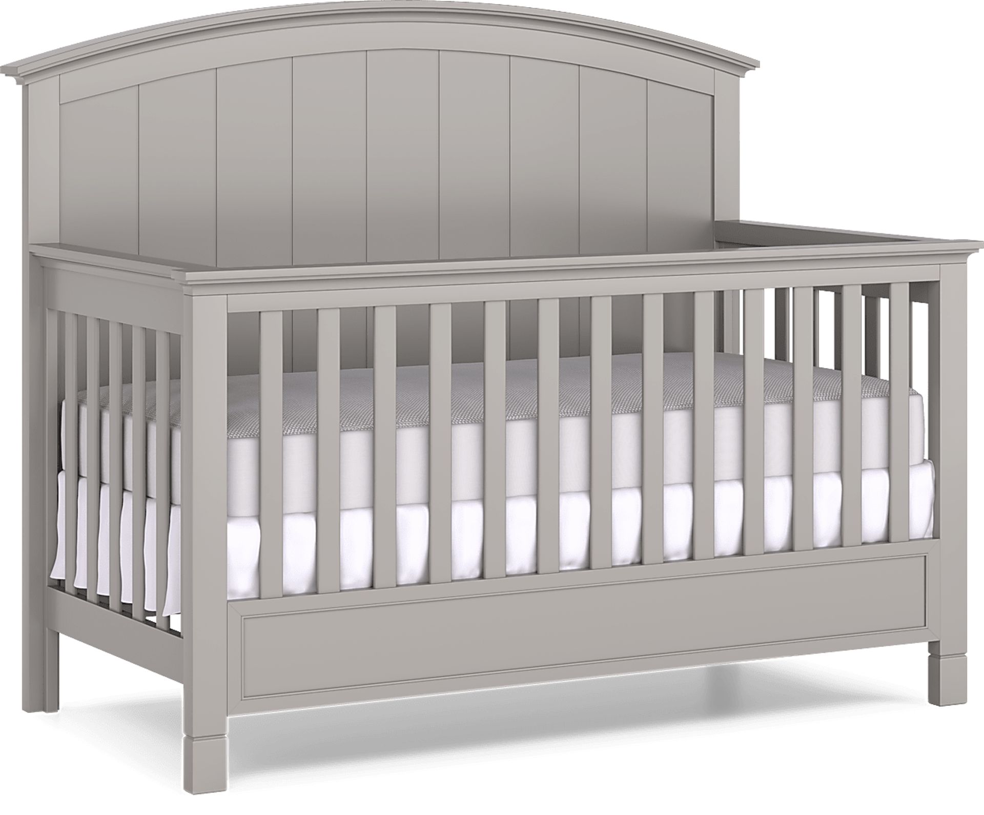Kids Cottage Colors Gray 4-in-1 Convertible Nursery Set - Image 6