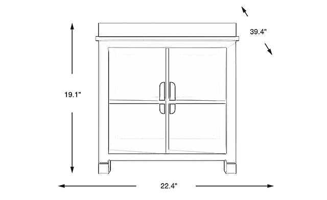 Dimension Image. Please refer to the Dimension Tab on this page for dimension details.