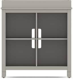 bookcase with changing tray