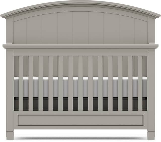 Kids Cottage Colors Gray Nursery with Toddler and Full Conversion Rails - Thumbnail - Image 2