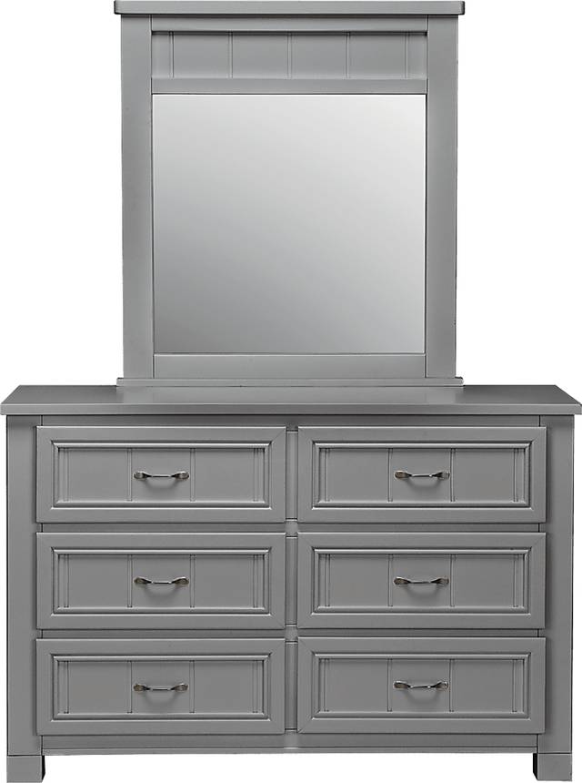 Kids Cottage Colors Gray Dresser & Mirror Set - Thumbnail - Image 1