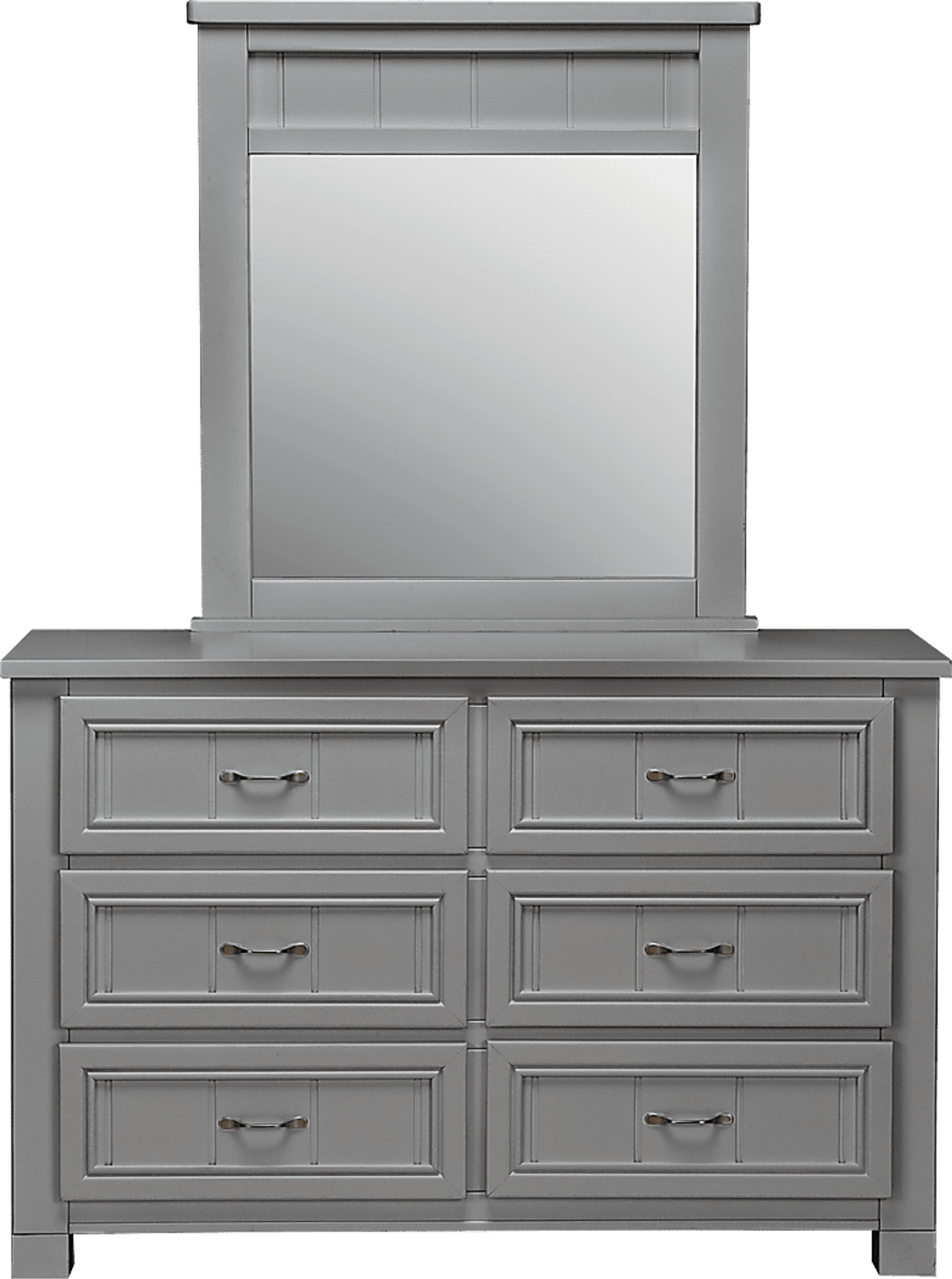 Kids Cottage Colors Gray Dresser & Mirror Set - Image 1