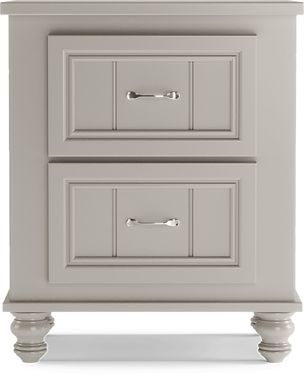 Kids Cottage Colors Gray Nightstand