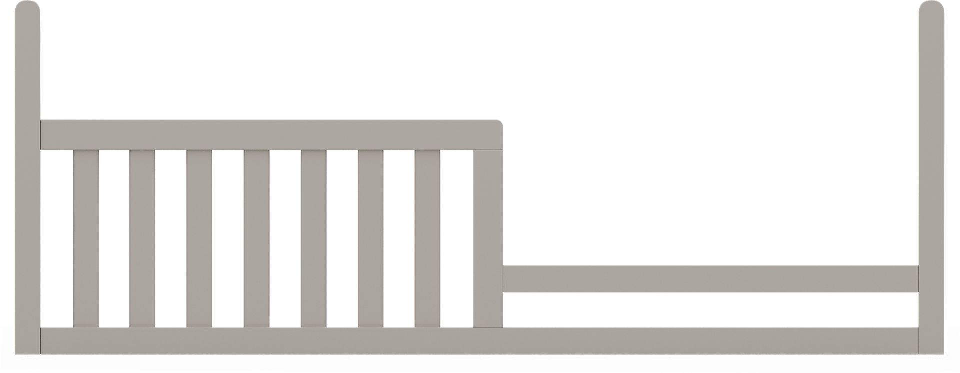 Kids Cottage Colors Gray Nursery with Toddler Rail - Image 13