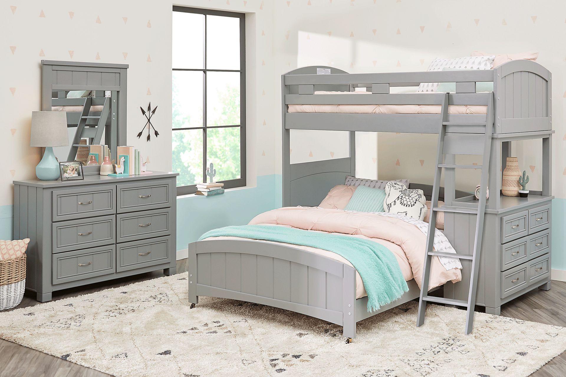 Rooms to go full bunk beds deals